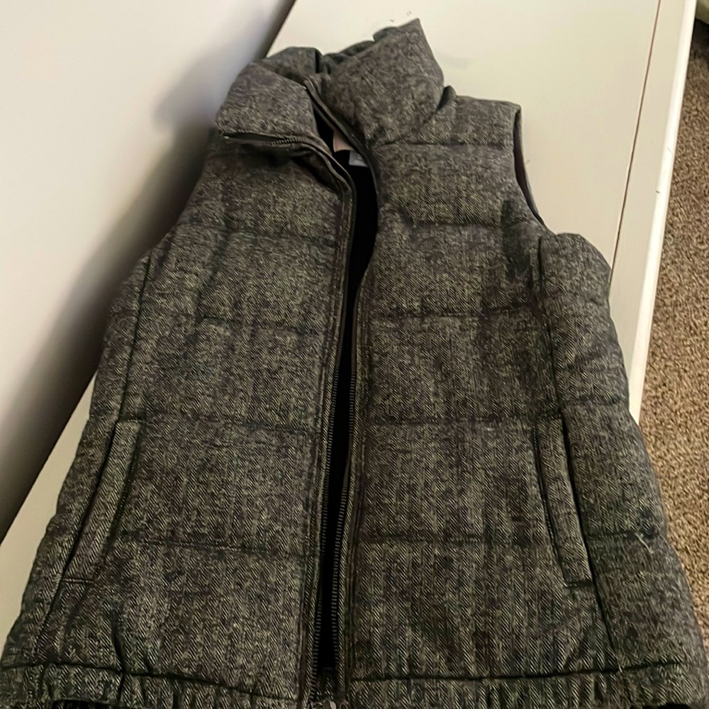Gray old navy vest